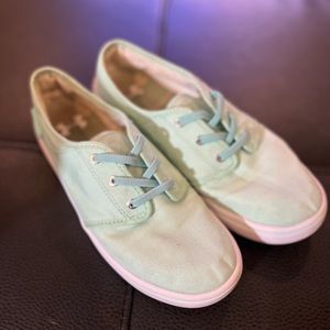 UA women’s mint slip ons